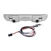 Aluminum 7075 Alloy Rear Bumper with LED Lights for Traxxas 1/16 Mini Maxx 4WD RTR Brushless Monster Truck 107154-1 Upgrades - Silver view 1