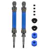 2Pcs Steel Rear Drive Shaft Driveshaft CVD 6852R For 1/10 Slash 2WD VXL 4X4 Hoss Stampede RC Car Upgrade Parts replacement part(Blue) view 1