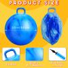 Lewtemi 2 Pcs 20 Inch Big Hopper Ball Jumping Hopping Inflatable Bouncing Ball with Handle and Air Pump for Adults Carnival Outdoor Sports Game(Gradient Purple, Gradient Blue) view 2