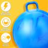Lewtemi 2 Pcs 20 Inch Big Hopper Ball Jumping Hopping Inflatable Bouncing Ball with Handle and Air Pump for Adults Carnival Outdoor Sports Game(Gradient Purple, Gradient Blue) view 4