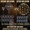 10 Pcs LED Balloons Light Up Balloons for Party - Clear TPU Material, String Lights with Individual Switches, Suitable for Helium and Air - Bright Light Up Decorations for Outdoor and Indoor Events view 2
