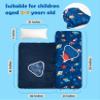 Arianaut Toddler Nap Mat with Pillow and Blanket, Kids Sleeping Bag Mat for Daycare & Preschool, Roll Up Portable Soft Nap Mat for Toddlers, Boys and Girls (Ages 2-7 Years) Rocket view 3