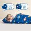 Arianaut Toddler Nap Mat with Pillow and Blanket, Kids Sleeping Bag Mat for Daycare & Preschool, Roll Up Portable Soft Nap Mat for Toddlers, Boys and Girls (Ages 2-7 Years) Rocket view 4
