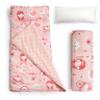 Arianaut Toddler Nap Mat with Pillow and Blanket, Kids Sleeping Bag Mat for Daycare & Preschool, Roll Up Portable Soft Nap Mat for Toddlers, Boys and Girls (Ages 2-7 Years) Princesses view 2