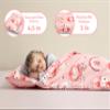 Arianaut Toddler Nap Mat with Pillow and Blanket, Kids Sleeping Bag Mat for Daycare & Preschool, Roll Up Portable Soft Nap Mat for Toddlers, Boys and Girls (Ages 2-7 Years) Princesses view 4