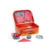 Bigjigs Toys London Tin Tea Set - 24 Piece Kids Picnic Set, Kids Picnic Set, Role Play Toys, Gifts for Kids, Ages 3 and Up view 3