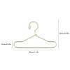 1:12 Mini Gold Clothes Hanger, Dollhouse Doll Clothes Wire Hangers Set, Realistic Model Display for DIY Projects, Iron Material view 2