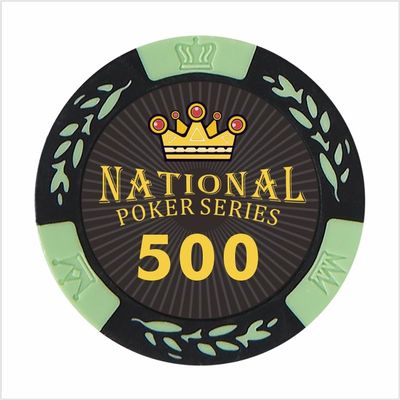 100 Custom Poker Chips (Fruit Green)