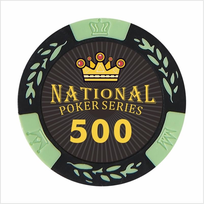100 Custom Poker Chips (Fruit Green)