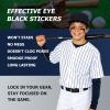 144 Pairs Eye Black Stickers, Sports Face Eyeblack Sticker for Baseball Football Softball Themed Party Birthday Party Supplies 48 Pairs (Pack of 3) view 2