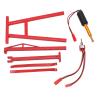 Ylwxzenith RC Engine Crane Hanger, Electric Model Car Crane Jack, Universal Decor for 1/8 1/10 Scale Remote Control Vehicles, High Power Lifting Motor, Aluminum Alloy Material (Red) view 2