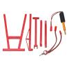 Ylwxzenith RC Engine Crane Hanger, Electric Model Car Crane Jack, Universal Decor for 1/8 1/10 Scale Remote Control Vehicles, High Power Lifting Motor, Aluminum Alloy Material (Red) view 3