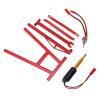 Ylwxzenith RC Engine Crane Hanger, Electric Model Car Crane Jack, Universal Decor for 1/8 1/10 Scale Remote Control Vehicles, High Power Lifting Motor, Aluminum Alloy Material (Red) view 4