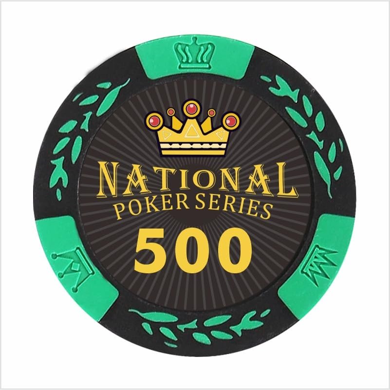 100 Custom Poker Chips (Green)