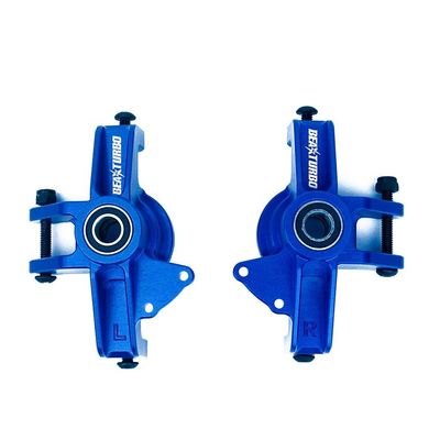 BEAXTURBO Racing Upgrade Parts CNC Aluminum#7075 Front Steering Spindle Set for LOSI Super Baja Rey SBR2.0 1/6 (Blue)