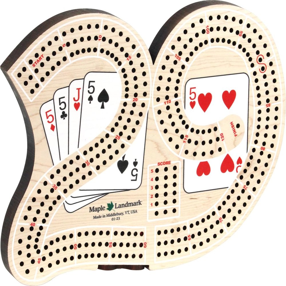 29 Shaped Cribbage Board - Made in USA