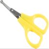 Poupy Scissors with Rounded Tips Safe for Toddlers for Extra Safety and Ergonomic Grip (Yellow) view 1