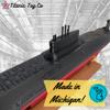 Typhoon Submarine 1 Ft Long Assembled Titanic Toys For Kids, Historically Accurate Titanic Toy, Titanic Ship, Titanic Cake Topper, Titanic Figurine, Removalble Stand Included view 4
