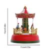 Christmas Mini Music Box Light Up Musical Carousel Ferris Wheel Animated Romantic Tabletop Decoration (B) view 4
