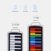 49 Key Roll-Up Piano, 8 Tones, 6 Demo Songs, Silicone Flexible Rolling Keyboard Piano with Built-in Speaker, Electronic Piano Keyboard view 3