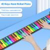 49 Key Roll-Up Piano, 8 Tones, 6 Demo Songs, Silicone Flexible Rolling Keyboard Piano with Built-in Speaker, Electronic Piano Keyboard view 4