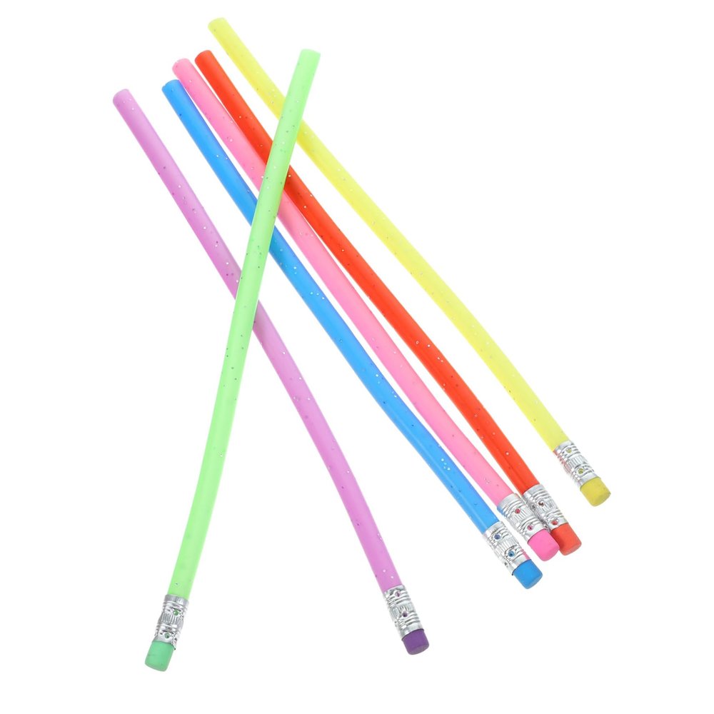 12pcs Novelty Pencil Pvc Pencil Writing Bendable