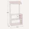 Angeles White Wooden Toddler Market Stand, Realistic Design, Nursery or Playroom Pretend Play Furniture, Assembly Required view 2
