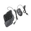 4 in 1 Mobile Game Combo Pack for FPS Handheld Games, One Handed Half Keyboard Mouse and Converter Combo for, RGB Backlit Gaming Keyboard Mouse Converter and Phone Stand view 3