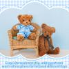 Skicuff 2 Pcs Bear Clothes Outfit Fit Most 12-16 Inch Stuffed Clothing Cute Plush Doll Clothes Plushy Bear Pajamas for Stuffed Make Your Own Plush Bears(Solid Style,Light Blue) view 4