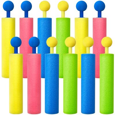 12 Pack Water Guns for Adults, Foam Water Soaker Blaster Set, Colorful Squirt Guns for Pool Battles, Beach Fun & Summer Party Activities