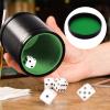 AOYUDJ PU Leather Dices Cup Hand Pattern Dices Shaker Cup Quiet Shakings Entertainment Dices Bowl for Dices Board view 2