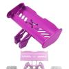 Luwecf RC Tail Wing Aluminum Tail Wing Rear Spoiler Sturdy 1:14 1:12 Modification Tail Wing Bracket for 144001 124019 144016 4001R, Purple view 2