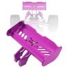 Luwecf RC Tail Wing Aluminum Tail Wing Rear Spoiler Sturdy 1:14 1:12 Modification Tail Wing Bracket for 144001 124019 144016 4001R, Purple view 4