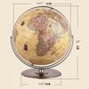 FADCAIYD Clear Crystal Sphere Globe, Dia 16.5-inch/42CM World Globe for Mapping Travels Educational 720 Rotating Earth Globe Rotating view 2
