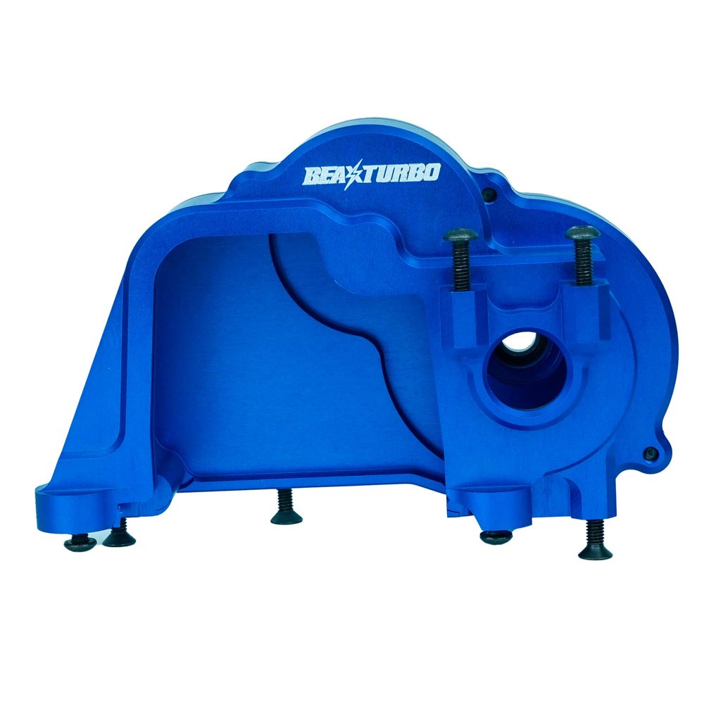 BeaxTurbo Racing Upgrade Parts CNC Aluminum #7075 Center Transmission Housing for LOSI Super Baja Rey SBR 2.0 1:6 1pcs (Blue)