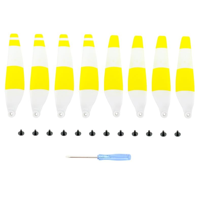 ABZEKH Drone Accessories 8/16pcsPropellers for DJI MINI 4 Pro/Mini 3 PRO for Drone 6030 Propeller Light Weight for Replacement for Blade Props Accessory(8pcs Yellow)