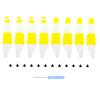 ABZEKH Drone Accessories 8/16pcsPropellers for DJI MINI 4 Pro/Mini 3 PRO for Drone 6030 Propeller Light Weight for Replacement for Blade Props Accessory(8pcs Yellow) view 1