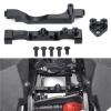 RC Car Accessories Compatible with Axial for SCX10 III for Gladiator for Base for Camp AXI03027 1/10 RC Car Upgrade Parts Aluminum Alloy Servo Mounts(Black) view 3