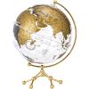 FADCAIYD Clear Dia 8-inch/20CM Globe, Clear Acrylic World Globe with Metal Stand, 360 Rotating Earth Globe for Home Dcor Office Desktop Rotating view 1