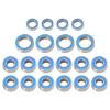 RC Car Accessories Compatible with Tamiya for TT01 for TT-01 for TT01E for TT02B 1/10 RC Car Parts Accessories 20PCS Rubber Sealed Ball Bearing Kit view 1