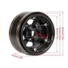 RC Upgrade Accessories for TRX4 for LCG for Chassis for SCX10 1/10 RC Car Crawler Pro VS4 Carbon Kit D90 CC01 4Pcs Brass 1.9 Inch Beadlock Wheel Rims Heavy Duty Hubs view 3