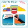 Costzon Toddler Climbing Toys Indoor, 6 PCS Soft Play Equipment with Colorful Tunnel, Stairs & Ramp for 12 Months+ Baby Child Climbing and Crawling, Foam Climbing Blocks for Toddlers view 4