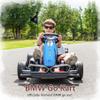 36V Electric Go Kart for Kids, Drift Racing Go Kart, Licensed BMW 7.5 MPH Electric Go Kart with Drift Race Pedal, Adjustable Seat, LED Lights, 600W Powerful Motor for Kids Ages 6+, Blue view 2
