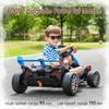 36V Electric Go Kart for Kids, Drift Racing Go Kart, Licensed BMW 7.5 MPH Electric Go Kart with Drift Race Pedal, Adjustable Seat, LED Lights, 600W Powerful Motor for Kids Ages 6+, Blue view 4