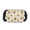Kxyudcn Girls Sling Purse for Kids Cute Bee Flap Crossbody Bag Rainbow Print Large Capacity Zipper Closure Shoulder Bag for Children Hiking Outing Travel Birthday Gifts for Teenager Girls Flower Purse view 1