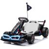 JoyWheels 36V Licensed BMW Electric Go Kart, 7.5 MPH Drift Kart with 600W Motor, Outdoor Driftable Kids Race Pedal Go Karting Car w/Adjustable Seat, Lights, for 6 Years Old, Black view 1