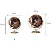 FADCAIYD Clear Chinese and English Bilingual Globe, Globe Sculpture Decoration, World Globe with Stable Heavy Metal Base Earth Globe Rotating view 2