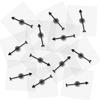 12pcs Game Spinners, Blank Acrylic Board with Rotating Arrows Clear Transparent Erasable Arrow Game Spinners for Classroom Activities (Square, Black Arrow) view 1
