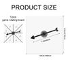 12pcs Game Spinners, Blank Acrylic Board with Rotating Arrows Clear Transparent Erasable Arrow Game Spinners for Classroom Activities (Square, Black Arrow) view 2