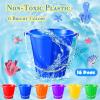 Sratte 48 Sets 4.7" Sand Buckets and Shovels Bulk Summer Beach Bucket Pack Plastic Beach Pails Sand Toys for Summer Pool Party Favors view 2